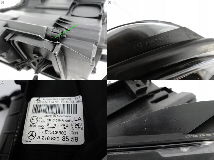 MERCEDES CLS C218 X218 W218 10-14 PHARE COMPLET LED HIGH PERFORMANCE GAUCHE UK