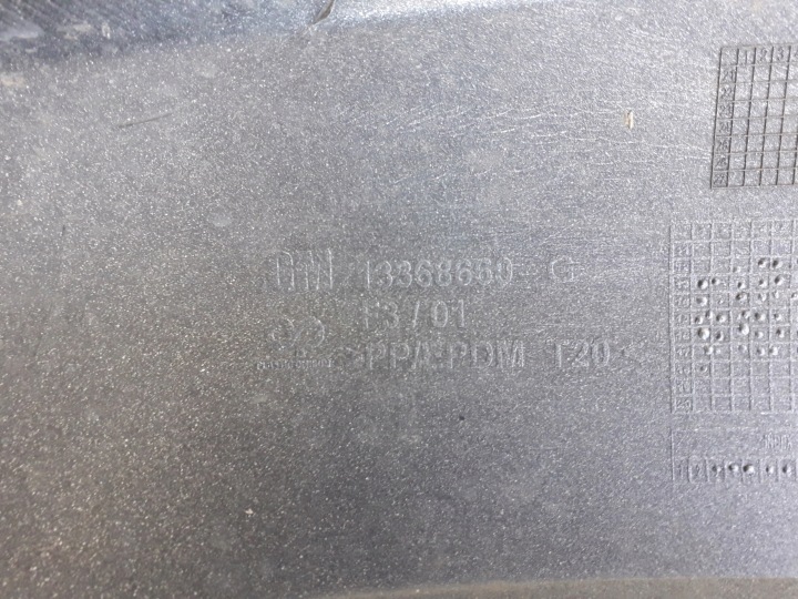 OPEL ASTRA J 4 IV LIFT 12-15 PARE-CHOCS AVANT 13368660G