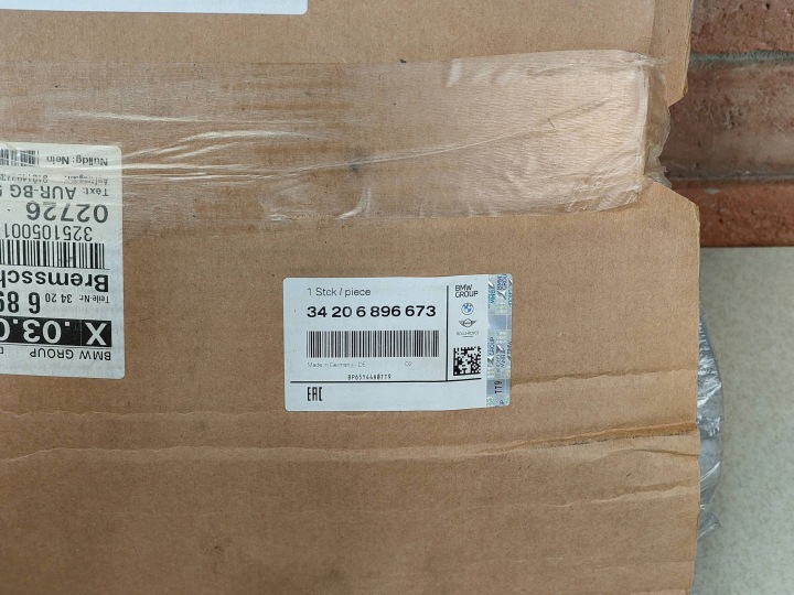 BMW G05 G11 G14 G15 G30 NOUVEAU DISQUES FREIN ARRIÈRE 6896673 6896674 370X24