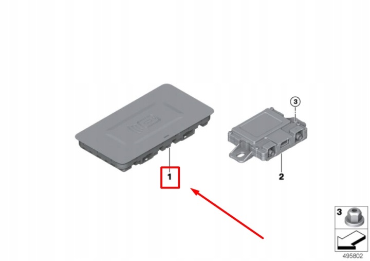 CHARGEUR INDUKCYJNA BMW 7 G11 G12 84105A3E813