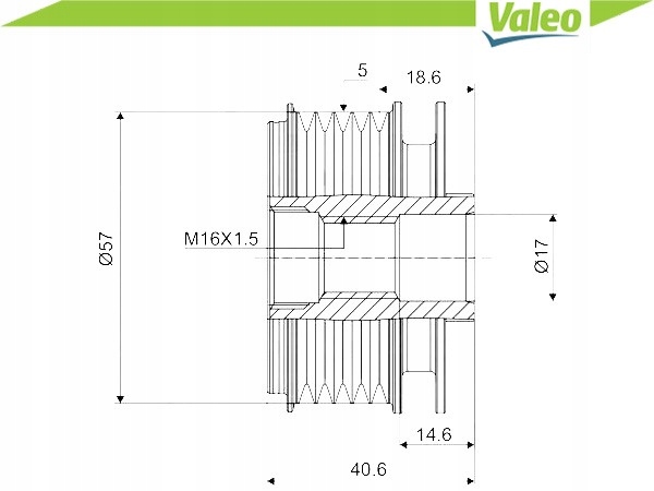 EMBRAGUE JEDNOKIERUNKOWE ALTERNADOR [VALEO] 