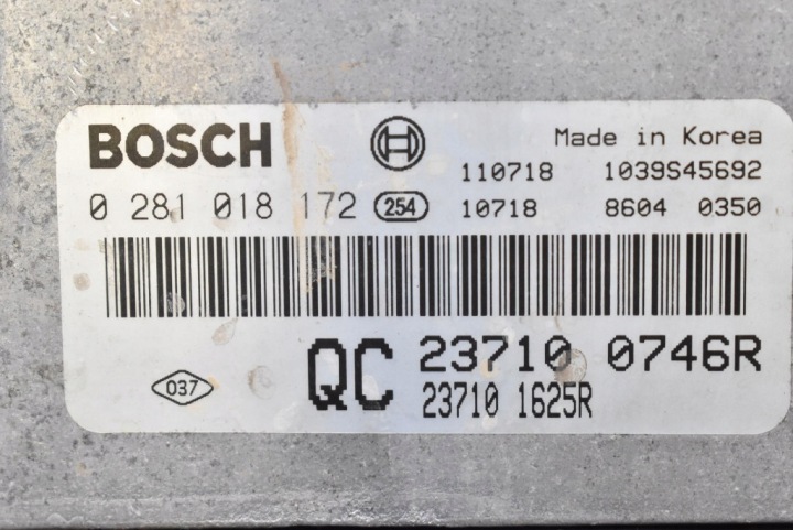 CONTRÔLEUR MOTEUR 237100746R 0281018172 RENAULT KOLEOS 1 I 2.0 DCI 150 KM