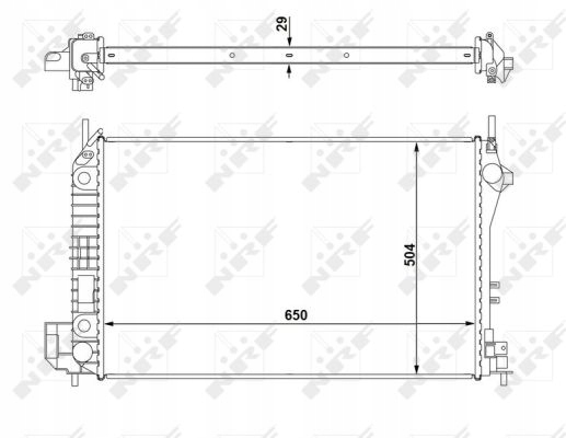 RADUADOR DEL MOTOR OPEL VECTRA C 02- 