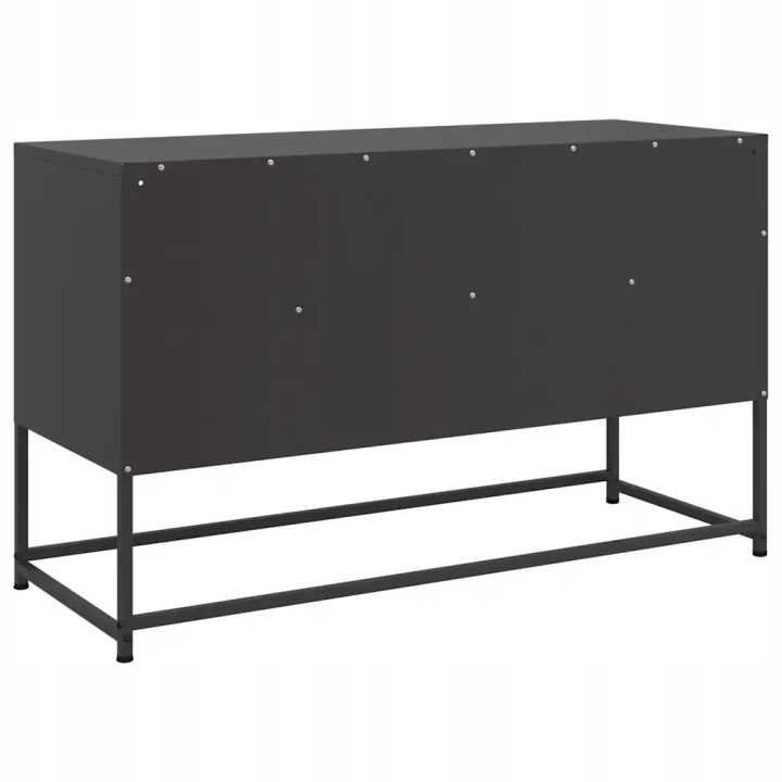 VIDAXL CASIER SOUS TELEWIZOR, NOIRE 100,5X39X60,5 CM, ACIER