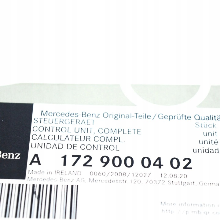 MB E COUPÉ C207 MODULE DIRECTEUR PODGRZEWANIEM SIÈGES I PROTECTION A1729000402