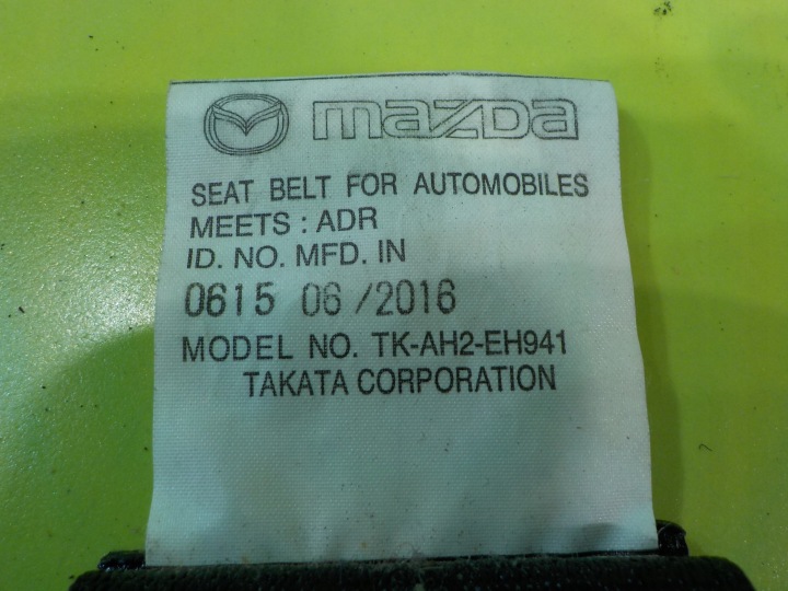 CX5 CX-5 I LIFT 2.2 D 15R 5D CEINTURE DE SÉCURITÉ DROIT AVANT TK-AH2-EH941