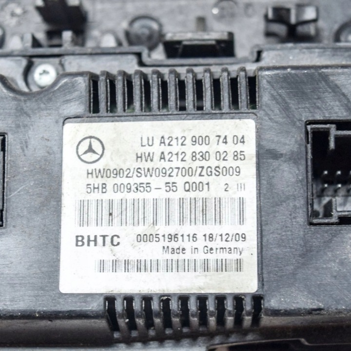 MERCEDES-BENZ E A207 2010 COMMUTATEUR COMMUTATEUR CONDUIT D'AIR VENTILATEURS