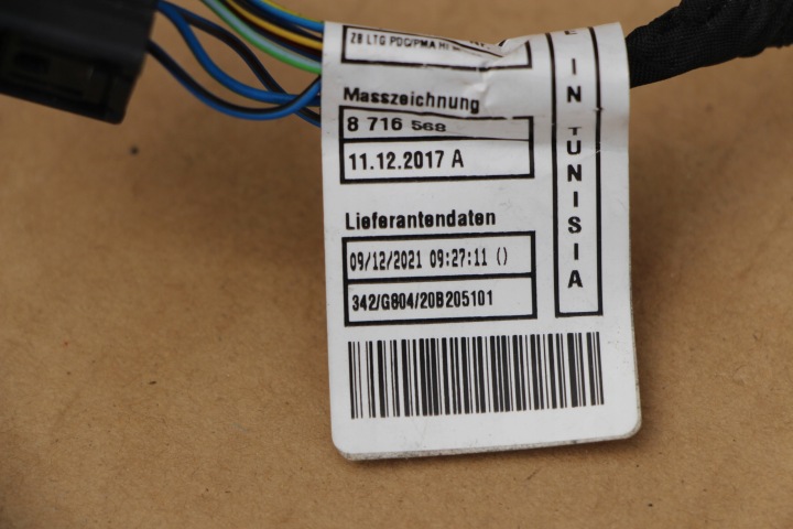 FAISCEAU DE CÂBLES INSTALLATION ÉLECTRIQUE CAPTEURS PDC ARRIÈRE ARRIÈRE BMW Z4 G29 8716570 2 CAPTEURS