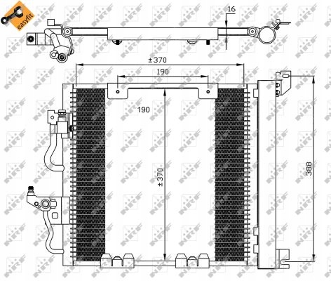 CONDENSER AIR CONDITIONER OPEL ASTRA H DIESEL 1,3-1,9CDT 35598 photo 5 - milautoparts-fr.ukrlive.com