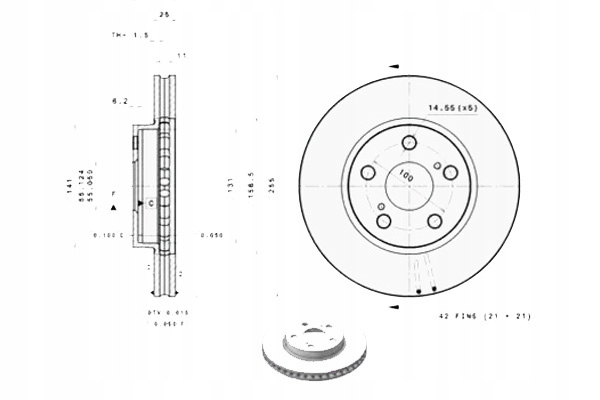 BREMBO DISQUES DE FREIN 2 PIÈCES TOYOTA CARINA E CELI photo 1 - milautoparts-fr.ukrlive.com