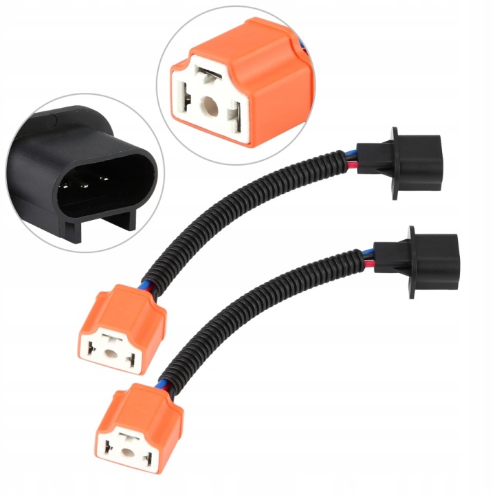 2 PIÈCES H13 9008 H4 9003 CÂBLE ADAPTATEUR CONVERSION PHARES SERRAGE LANTERNE LED