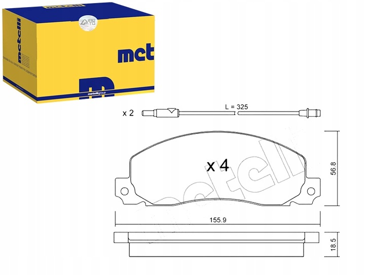 PADS BRAKE RENAULT TRAFIC 84-01 CZUJ METELLI 