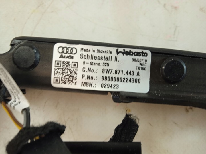 AUDI A5 17 SERRURE VERROU TOITS USA 8W7871443A /4A