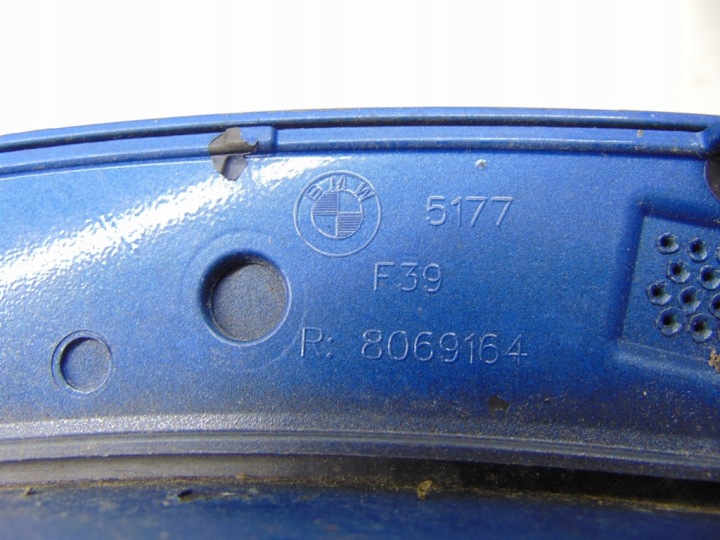 BMW 2 PIÈCES F39 2018 MODULE MOULURE DROITE ARRIÈRE ARRIÈRE 8069164 51778069164