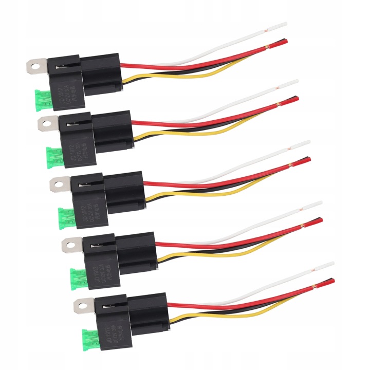 5 PCS RELAIS AUTOMOBILE 12V DC 30A 4-PINOWY
