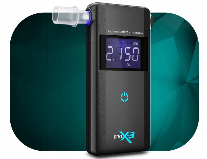 ALCOHOLÍMETRO ELECTROQUÍMICO ALCOFIND PRO X-3 + 2 AÑOS CALIBRADO SIN LIMITU 