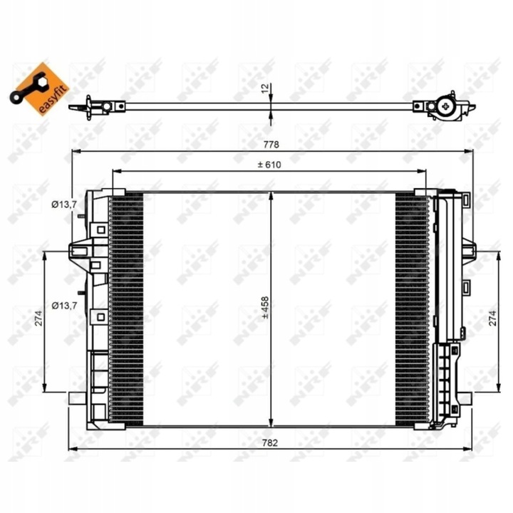 CONDENSADOR DE ACONDICIONADOR NRF 350081 