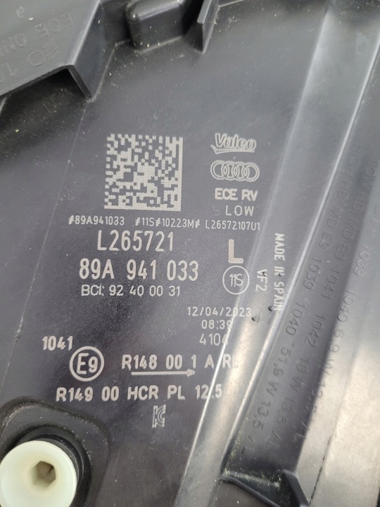 AUDI E-TRON ETRON Q4 89A COMPLET LED PHARE GAUCHE AVANT GAUCHE AVANT 89A941033
