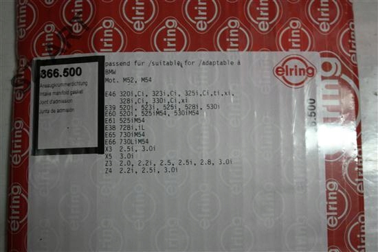 ELRING 366.500 KIT JOINTS COLLECTEUR ADMISSION