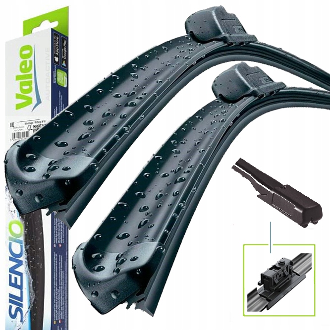 VALEO POIGNÉE ESSUIE-GLACES 650/550MM DB GLE, GLS 10.18- SILENCIO SET AVANT