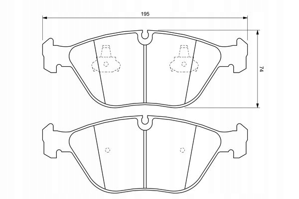 ZAPATAS DE FRENAPARA PARTE DELANTERA BOSCH PARA CHRYSLER CROSSFIRE 