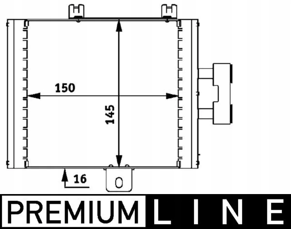 MAHLE CLC 47 000P RADUADOR OLEJU, ACEITE SILNIKOWY 