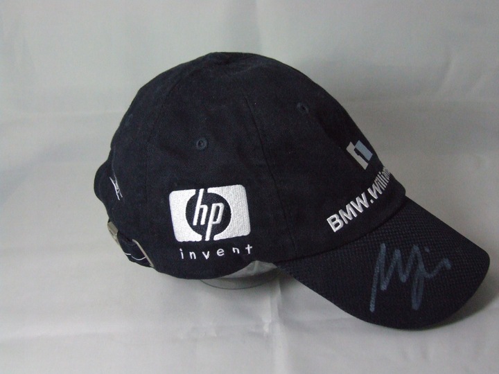 CZAPKA BMW WILLIAMS F1 NICK HEIDFELD AUTOGRAF ORIGINAL 