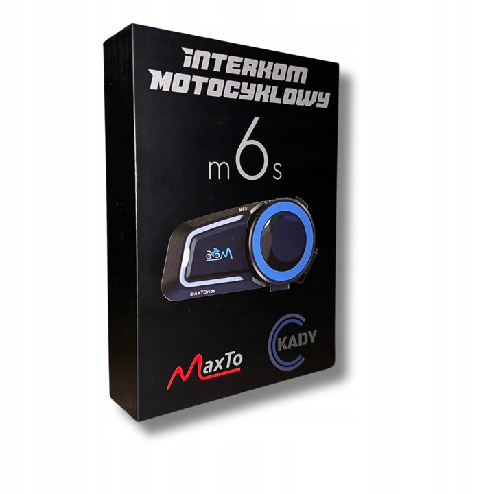 INTERKOM PARA MOTOCICLETA MAXTO M6S MESH SISTEMA PARA 8 MOTOCYKLISTOW MUSIC SHARING 