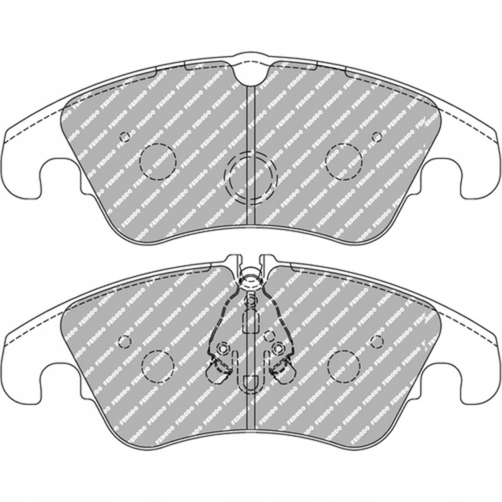 ZAPATAS FERODO FCP4044H DS2500 AUDI A4 A5 Q5 PARTE DELANTERA 