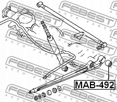 BUSHING WAH. MITSUBISHI T. PAJERO I/II -99 !!!WZDLUZEGO LE!!! MAB-492 photo 2 - milautoparts-fr.ukrlive.com