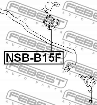 FEBEST NSB-B15F ZAWIESZENIE, ESTABILIZADOR 