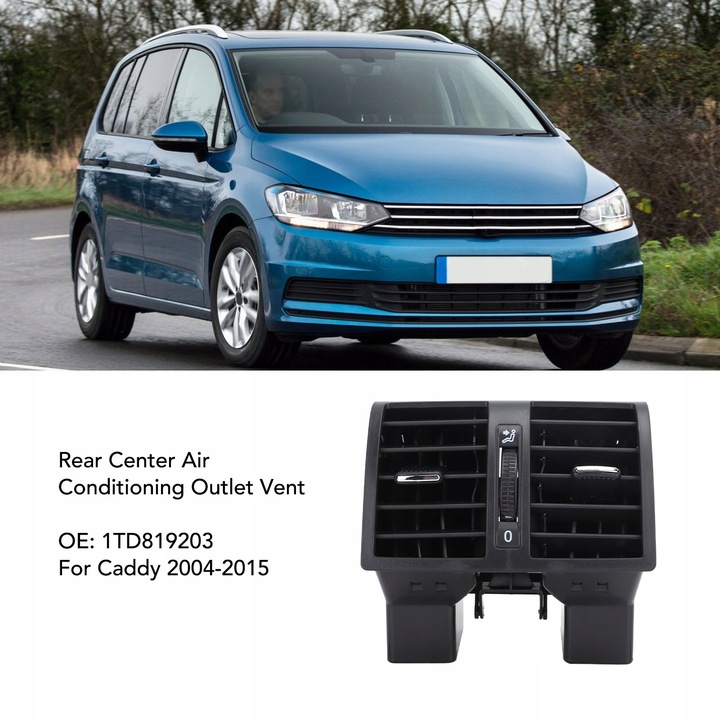 PARTE TRASERA DEFLECTOR DE VENTILACIÓN PARA VW TOURAN 2003-2015 