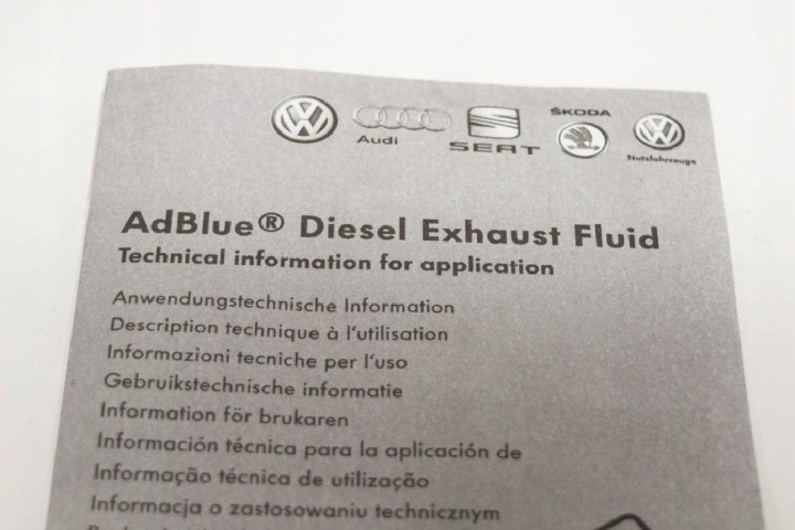 AUDI A3 A4 A5 A6 A7 A8 VW AD BLUE TUYAU NAPELNIAJACY NEUF ORIGINAL 0000124