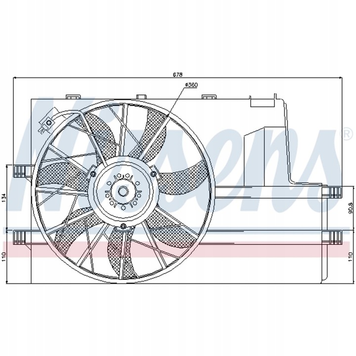 85078 VENTILADOR DEL RADIADOR A W168 VANEO 414 97-05 