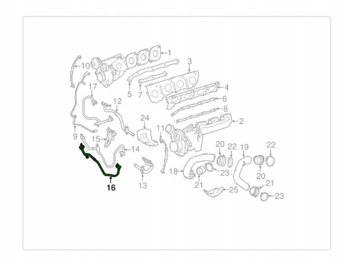 JUNCTION PIPE FLUID COOLING LEFT V8 OM157 OM278 FOR MERCEDEWITH PETROL WITH W222 2013-2020 photo 2 - milautoparts-fr.ukrlive.com