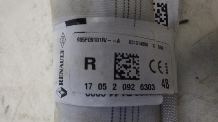 RIDEAU AIRBAG DROITE RENAULT MEGANE IV 985P09101R