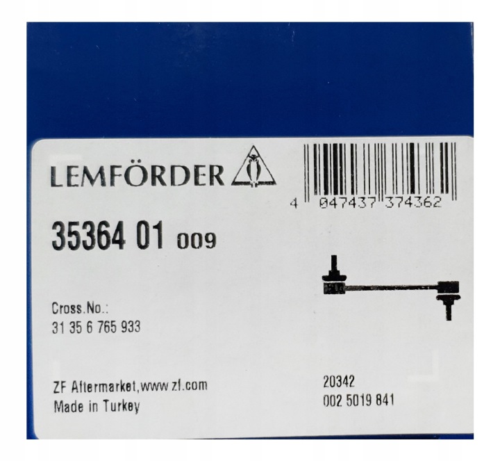 LEMFORDER CONNECTEUR BARRE STABILISATRICE BMW DROIT E87/90 04- LE