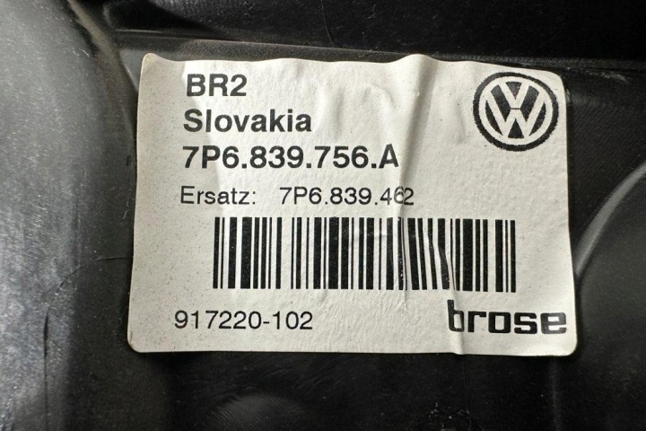 ÉLÉVATEUR VITRES ARRIÈRE DROITS PORTES VW TOUAREG (7P5) 7P6839756A 3.0L 2012