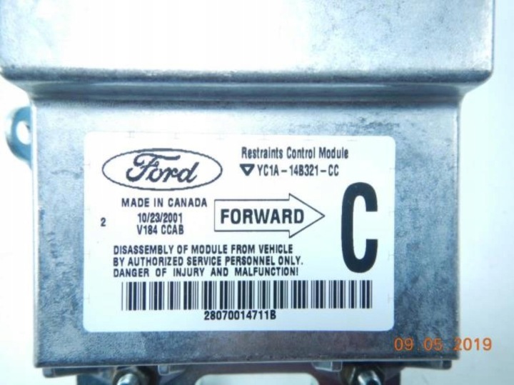 CAPTEUR AIR BAG AIRBAG FORD TRANSIT 00-06 4333972 YC1A-14B321-CC