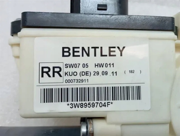 BENTLEY CONTINENTAL GT W12 DOOR WINDOW MOTEUR 3W8959704F RÉGULATEUR