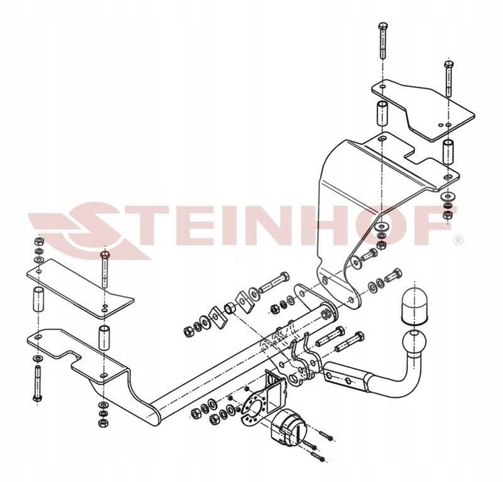 BARRA DE REMOLQUE GANCHO DE REMOLQUE SUZUKI SWIFT (MZ/EZ) 2005-2010 