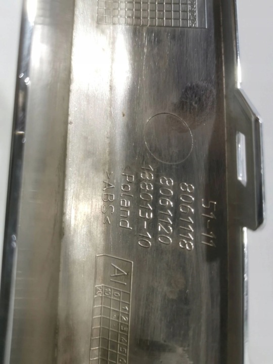 BMW 7 MOULURE PARE-CHOCS CHROME DROIT AVANT G11 G12 8061118