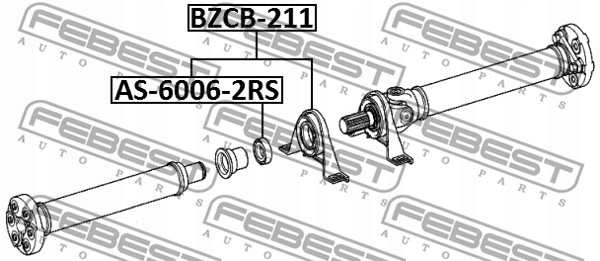 BEARING WIESZAKOWE SHAFT PROPULSION MERCEDES PETROL E 