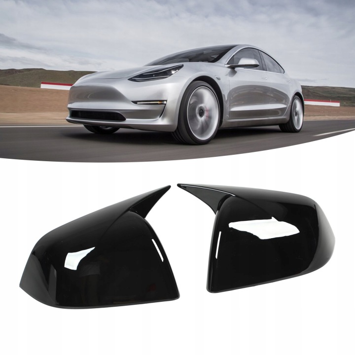 REVÊTEMENTS SUR RÉTROVISEURS LATÉRAL PORTES EXTÉRIEUR SUBSTITUT VERS TESLA Y 2020-2023