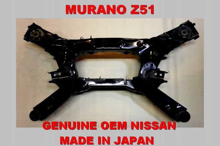 PARTE TRASERA SUBBASTIDOR VIGA SUBBASTIDOR SUSPENSIÓN PARTE TRASERA ORIGINAL NISSAN MURANO Z51 JAPAN 