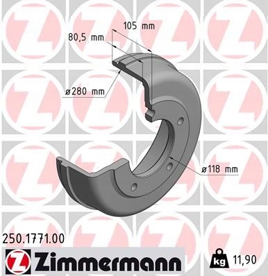 ZIMMERMANN 250.1771.00 BEBEN DE FRENADO 