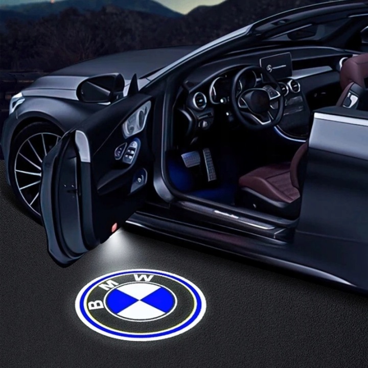 PROJECTEUR LOGO LED SUR PORTES VERS BMW E60 E70 E71 E83 E92 F15 2 PIÈCES BMW02