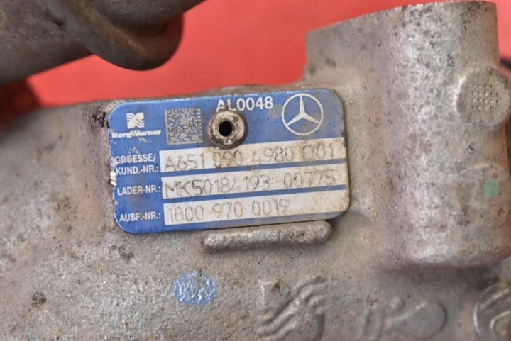 TURBOCOMPRESSEUR A6510904080 MERCEDES E-KLASA W212 2.2 CDI 204 KM 09-