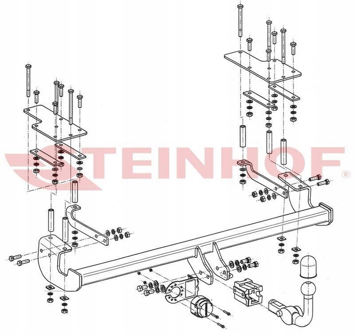 BARRA DE REMOLQUE GANCHO DE REMOLQUE STEINHOF SUZUKI SX4 2006-13 