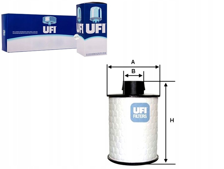 FILTRO COMBUSTIBLES UFI 60.H2O.00 FIAT OPEL 